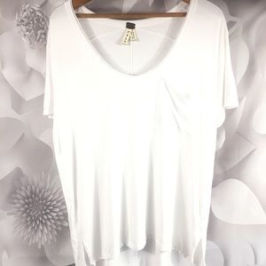Anthropologie white T-shirt size 1X